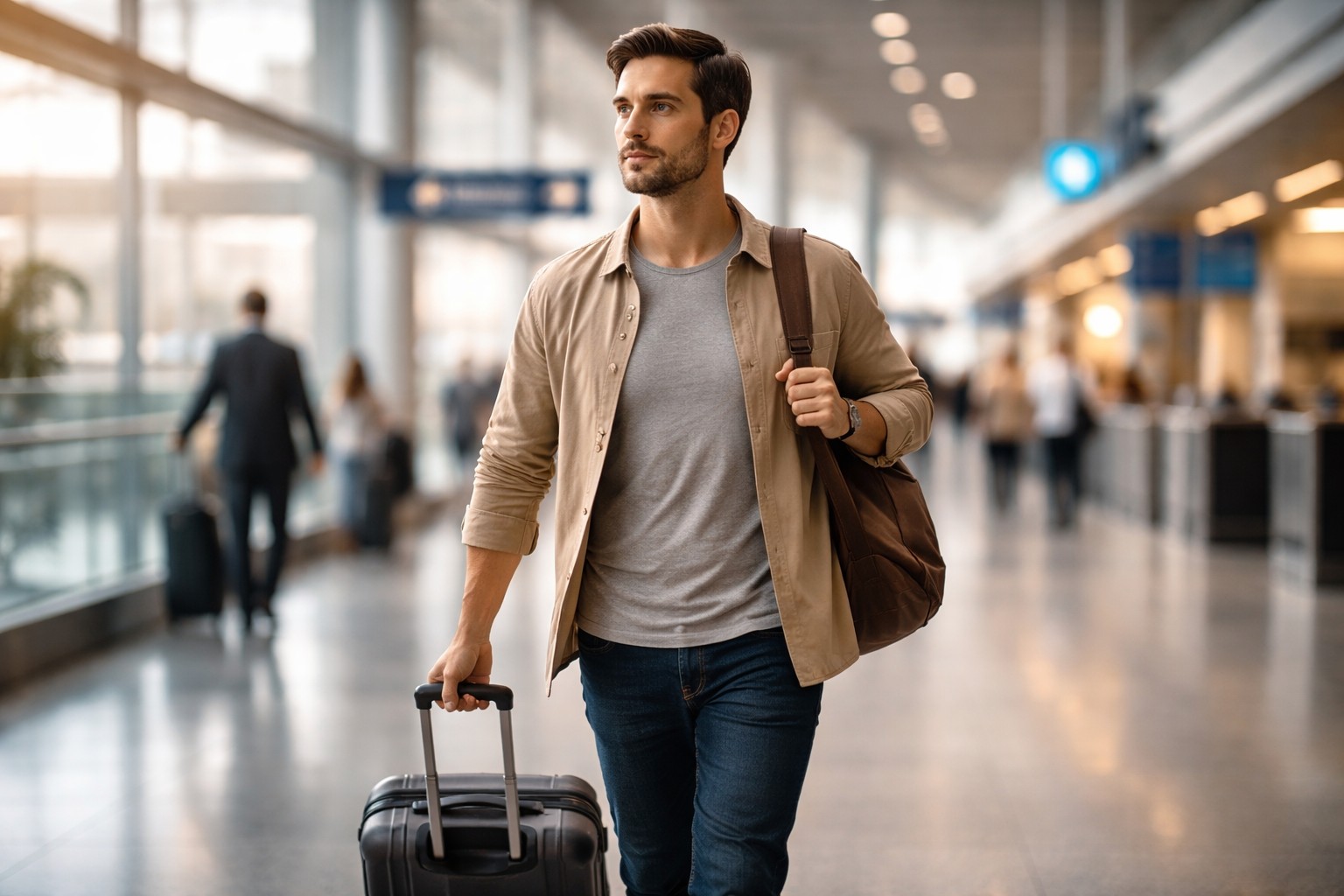 Confident traveler outcome image